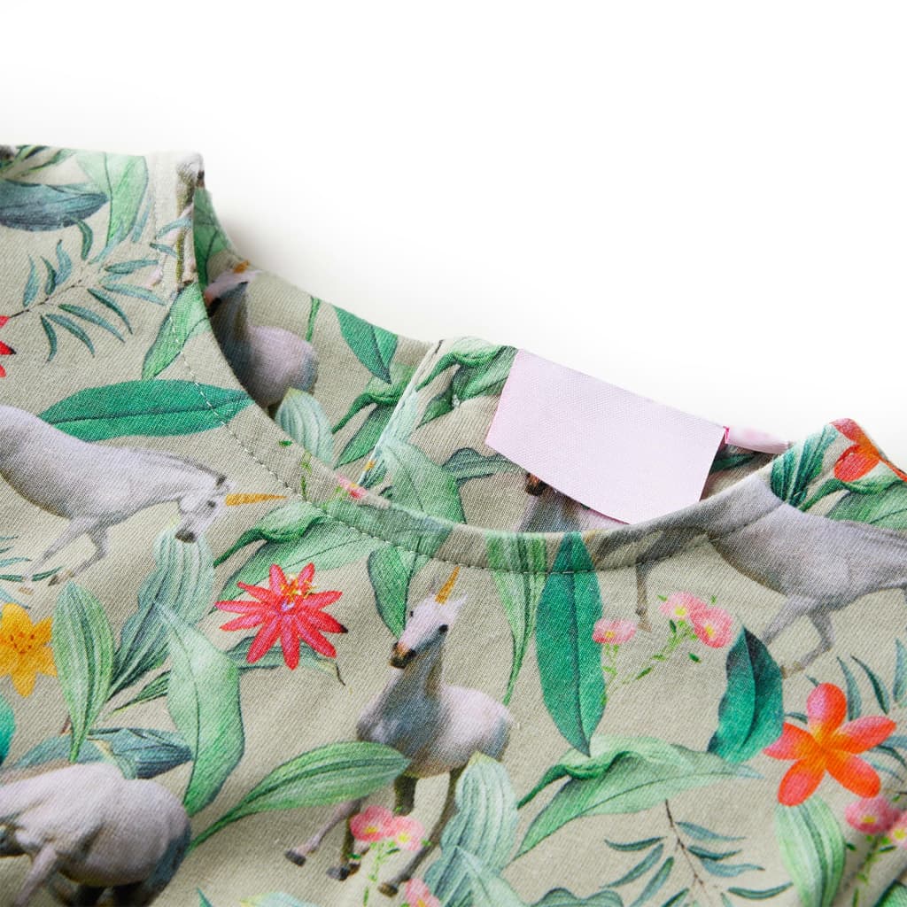 VidaXL Kinderkleid 104 helles Khaki