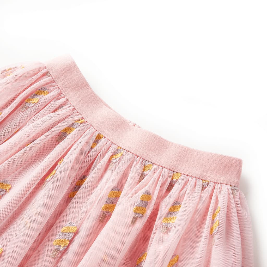 VidaXL Kinderrock mit Tüll 92 Hellrosa