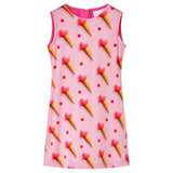 VidaXL Kinderkleid 92 leuchtendes Rosa