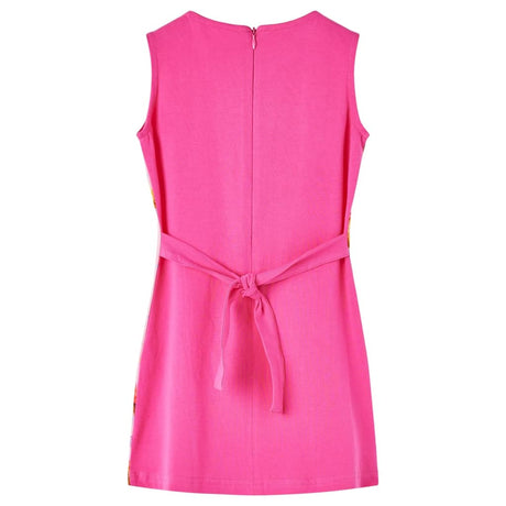 VidaXL Kinderkleid 128 leuchtendes Rosa