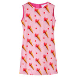 VidaXL Kinderkleid 140 leuchtendes Rosa