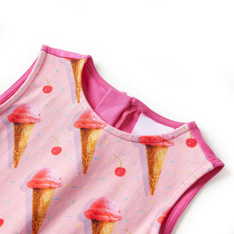 VidaXL Kinderkleid 140 leuchtendes Rosa