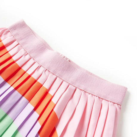 VidaXL Kinderrock plissiert 116 hellrosa