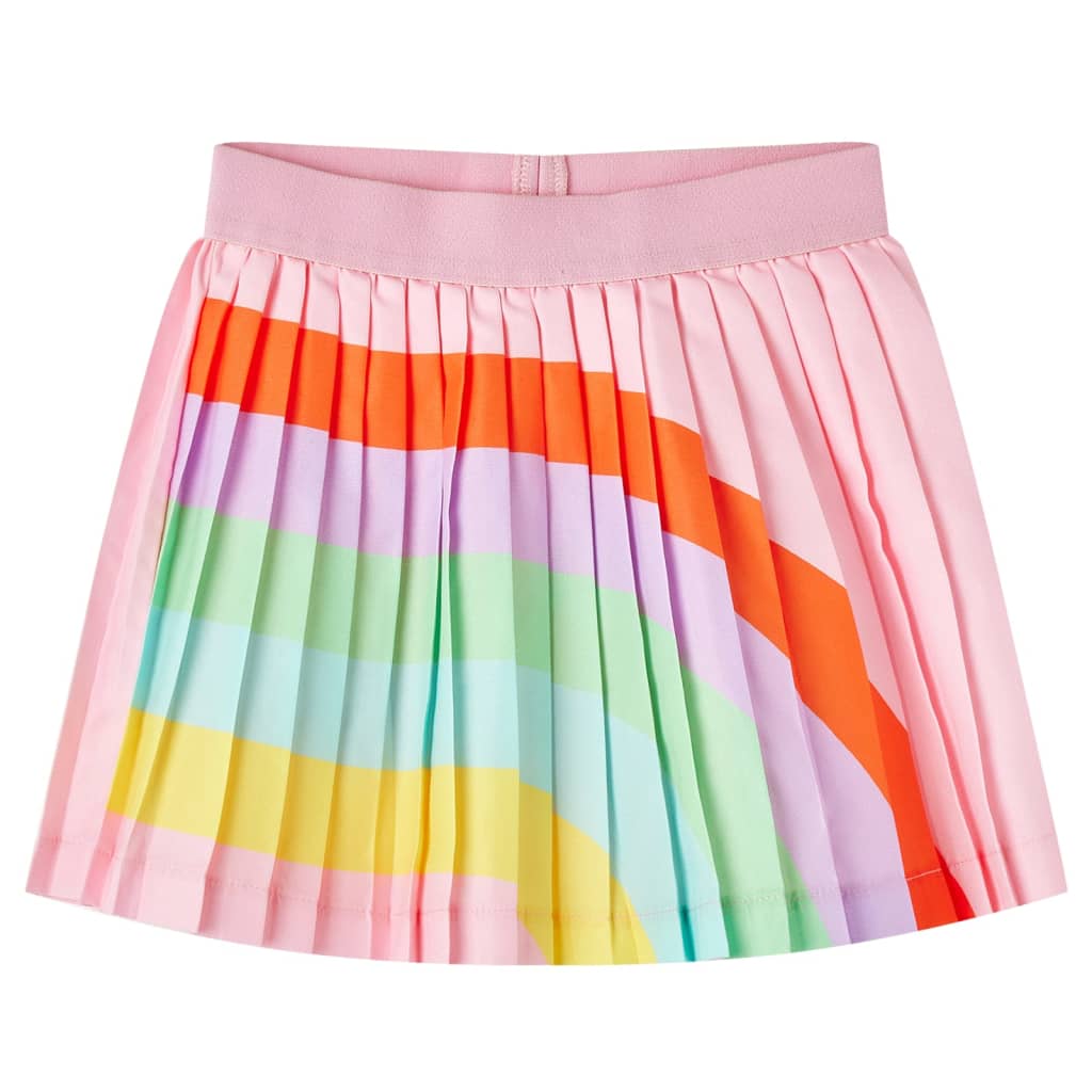 VidaXL Kinderrock plissiert 128 Hellrosa