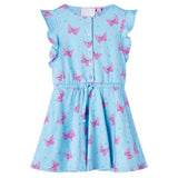 VidaXL Kinderkleid mit Knöpfen ohne Ärmel 92 Blau