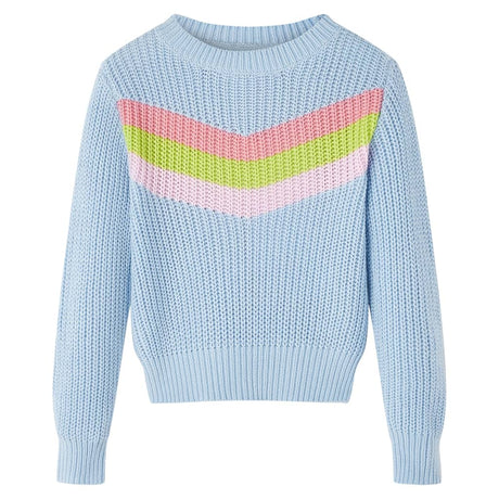 VidaXL Kinderpullover gestrickt 104 Blau