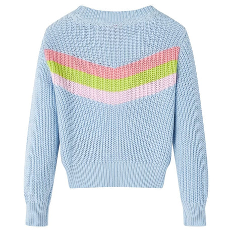 VidaXL Kinderpullover gestrickt 104 Blau