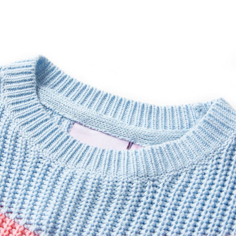 VidaXL Kinderpullover gestrickt 104 Blau
