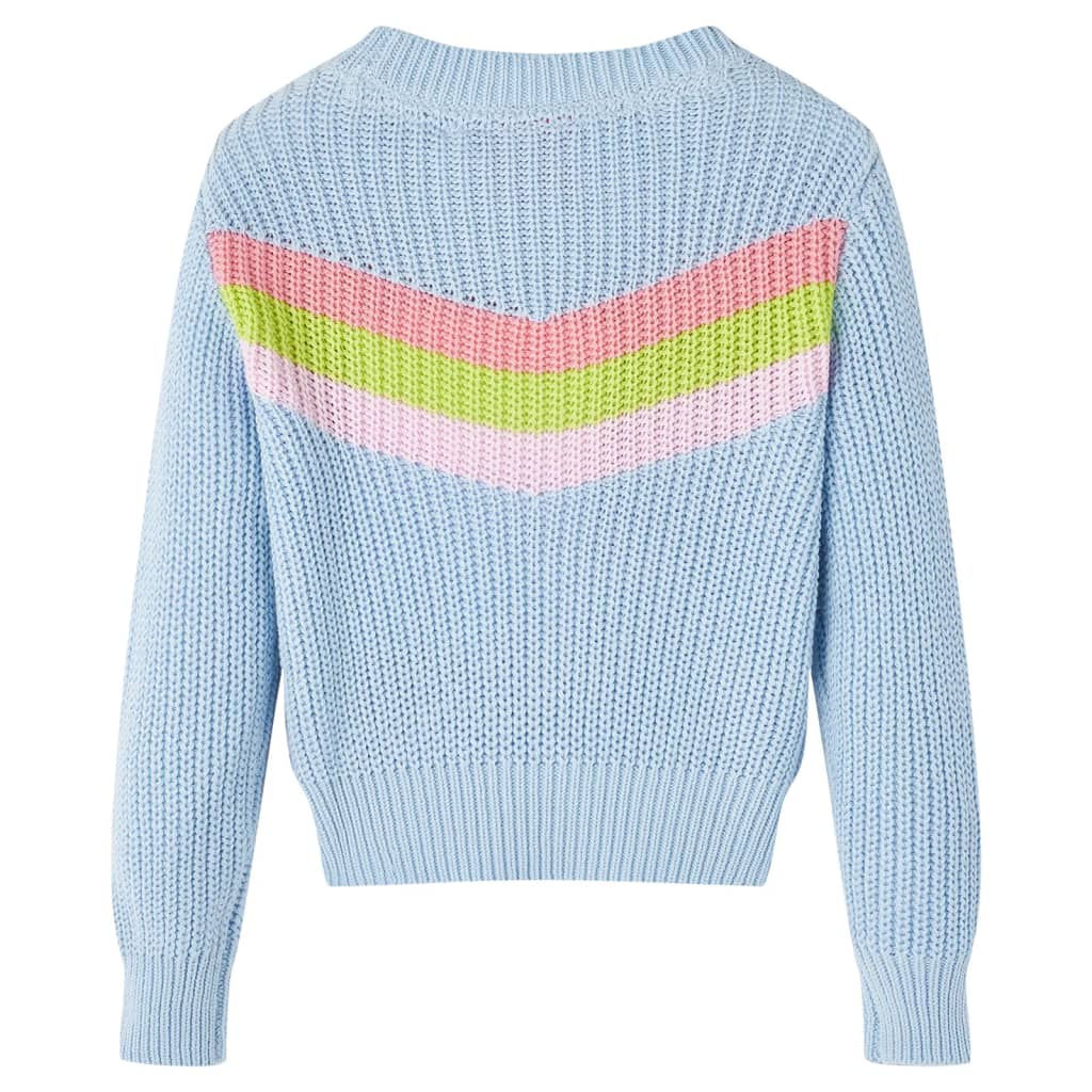 VidaXL Kinderpullover gestrickt 116 Blau