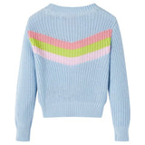 VidaXL Kinderpullover gestrickt 116 Blau