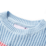 VidaXL Kinderpullover gestrickt 116 Blau