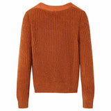 VidaXL Kinderpullover gestrickt 104 cognacfarben