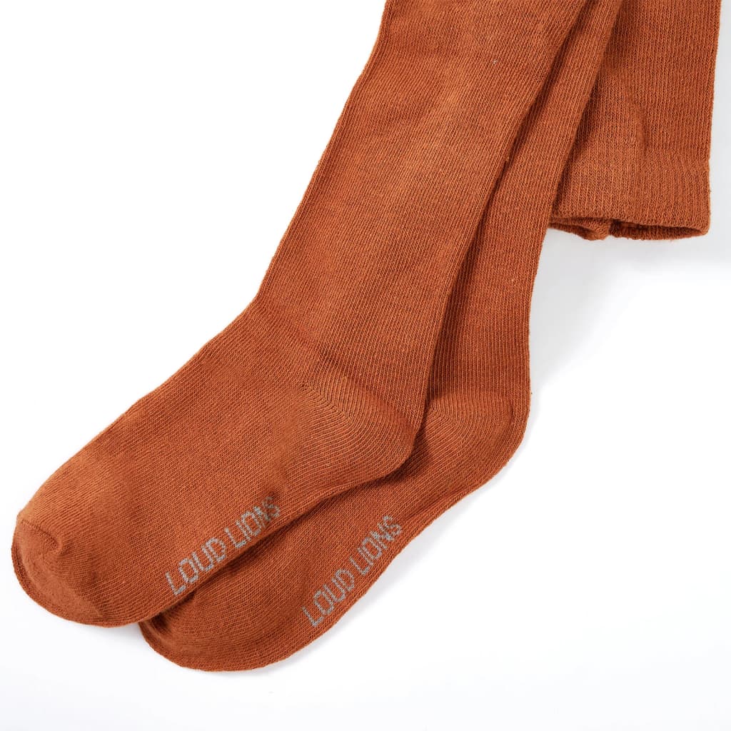 VidaXL Kinderstrumpfhose 128 cognacfarben