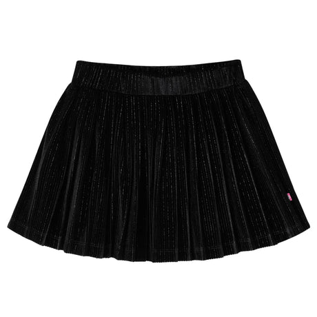 VidaXL Kinderrock plissiert 92 Lurex Schwarz