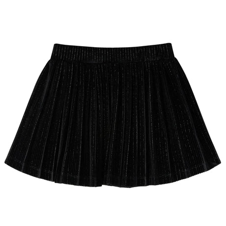 VidaXL Kinderrock plissiert 92 Lurex Schwarz
