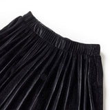 VidaXL Kinderrock plissiert 92 Lurex Schwarz