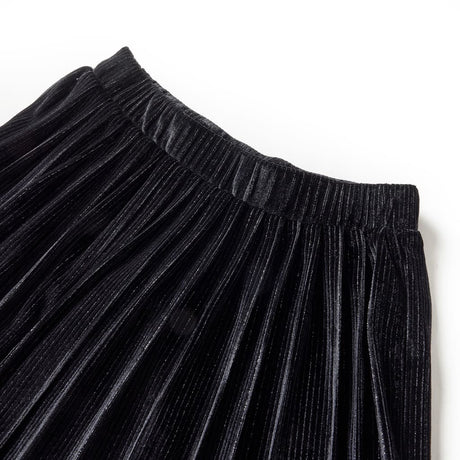 VidaXL Kinderrock plissiert 92 Lurex Schwarz
