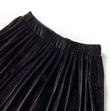 VidaXL Kinderrock plissiert 140 Lurex Schwarz