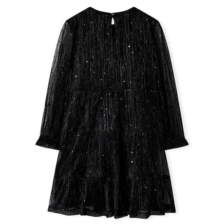 VidaXL Kinderkleid mit langen Ärmeln 92 Schwarz