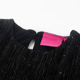 VidaXL Kinderkleid mit langen Ärmeln 104 Schwarz