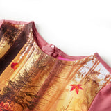 VidaXL Kinderkleid mit langen Ärmeln 116 Altrosa