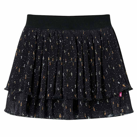 VidaXL Kinderrock mit mehrlagigen Rüschen 104 Schwarz
