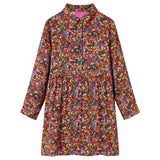 VidaXL Kinderkleid mit langen Ärmeln 92 Mehrfarbig