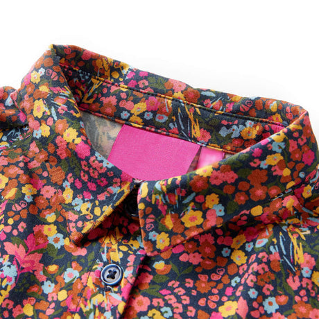 Vidaxxl Kinderkleid mit langen Ärmeln 104 mehrfarbig