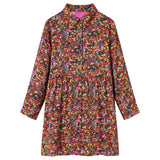 VidaXL Kinderkleid mit langen Ärmeln 140 Mehrfarbig