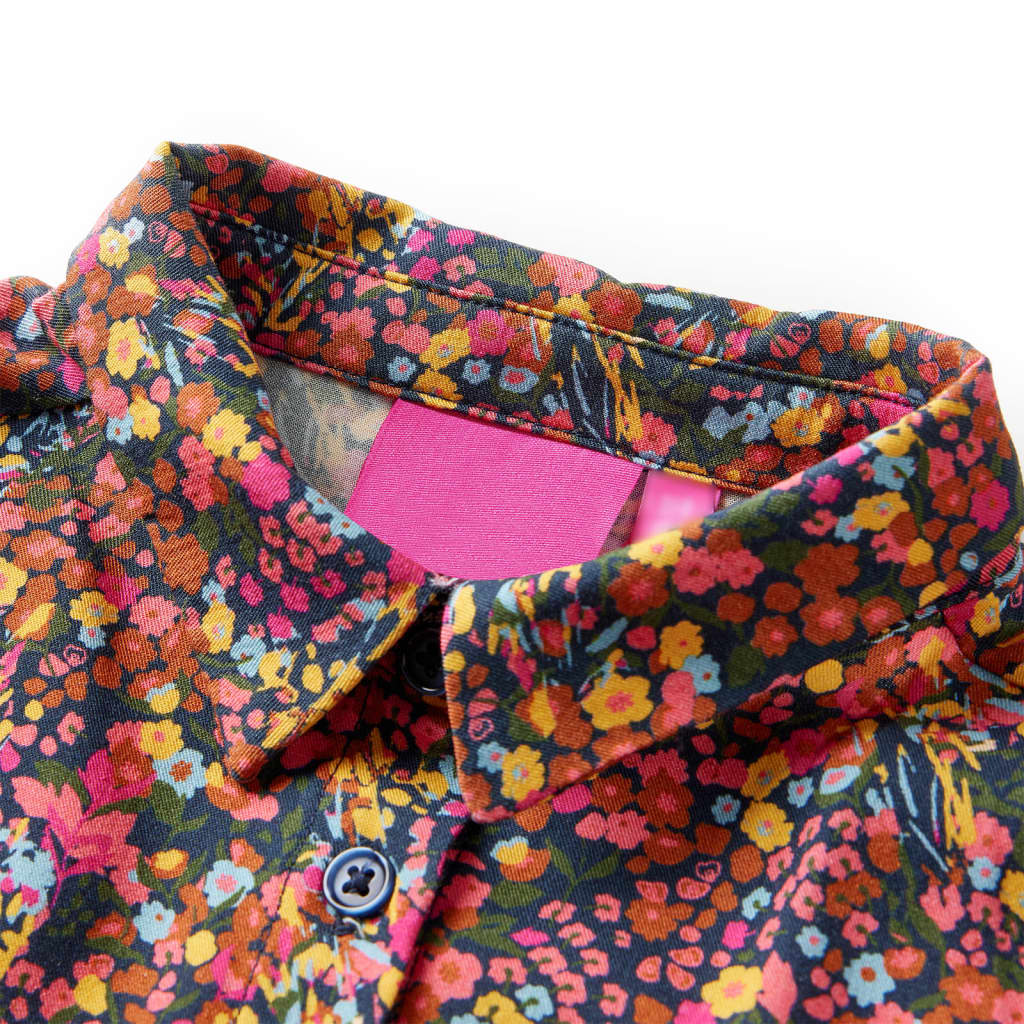 VidaXL Kinderkleid mit langen Ärmeln 140 Mehrfarbig