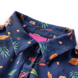 VidaXL Kinderkleid mit langen Ärmeln 104 Marineblau