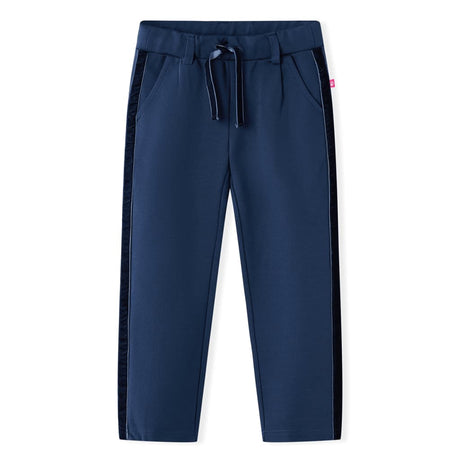 VidaXL Kinderhose mit schwarzem Besatz 128 Marineblau