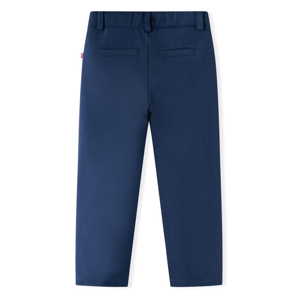 VidaXL Kinderhose mit schwarzem Besatz 128 Marineblau