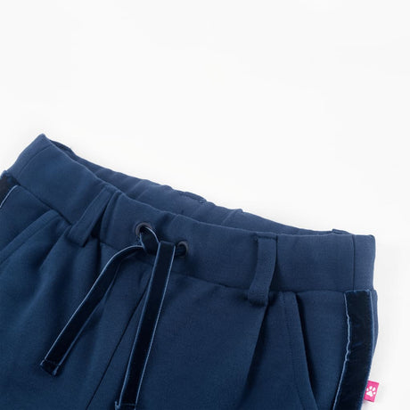 VidaXL Kinderhose mit schwarzem Besatz 128 Marineblau