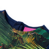 VidaXL Kinderkleid mit langen Ärmeln 104 Marineblau