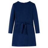 VidaXL Kinderkleid mit langen Ärmeln 116 Marineblau