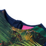 VidaXL Kinderkleid mit langen Ärmeln 116 Marineblau