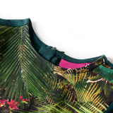VidaXL Kinderkleid mit langen Ärmeln 92 Dunkelgrün