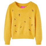 VidaXL Kinderpullover gestrickt 116 Ocker