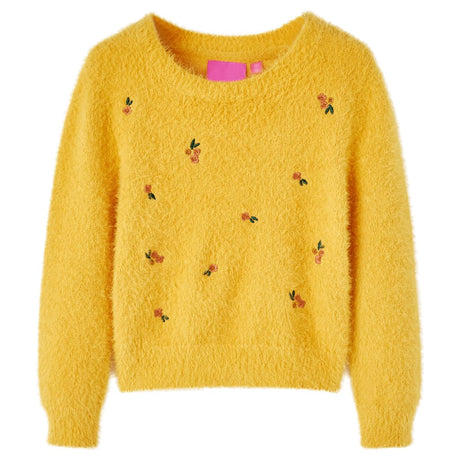 VidaXL Kinderpullover gestrickt 116 Ocker