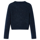 VidaXL Kinderstrickjacke 140 Marineblau gestrickt