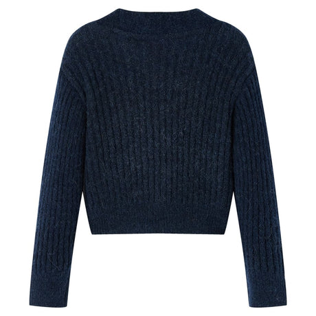 VidaXL Kinderstrickjacke 140 Marineblau gestrickt