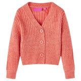 VidaXL Kinderstrickjacke gestrickt 104 mittelrosa