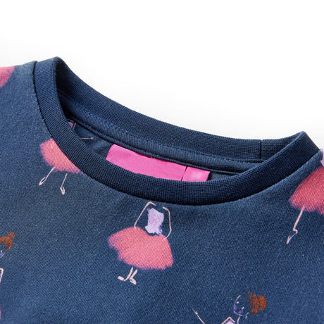 VidaXL Kinderkleid 128 Marineblau