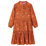 VidaXL Kinderkleid 104 cognacfarben
