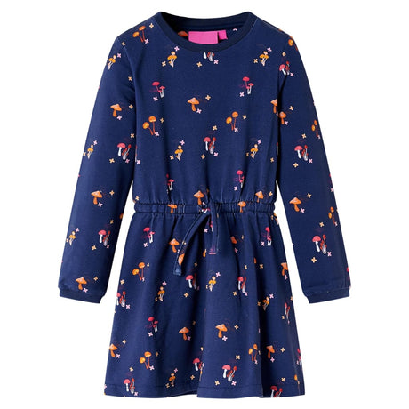 VidaXL Kinderkleid 128 Marineblau