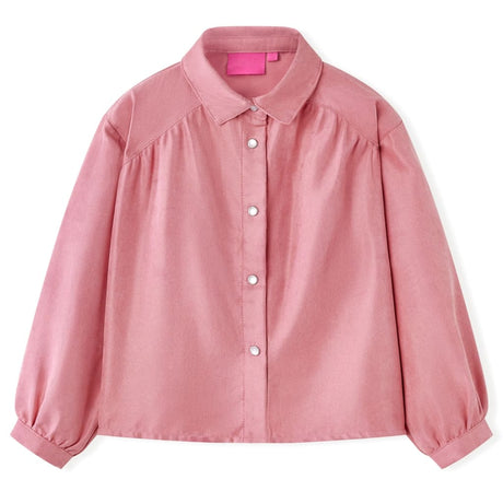 VidaXL Kinderbluse mit Laternenärmeln 104 Altrosa