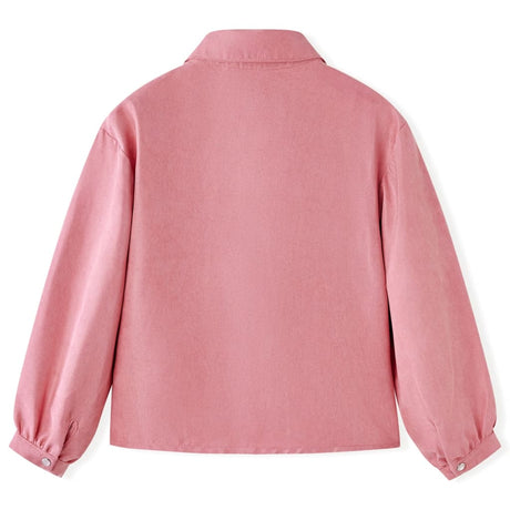 VidaXL Kinderbluse mit Laternenärmeln 140 Altrosa
