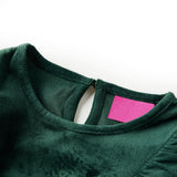 VidaXL Kinderbluse mit Rüschen 140 Dunkelgrün
