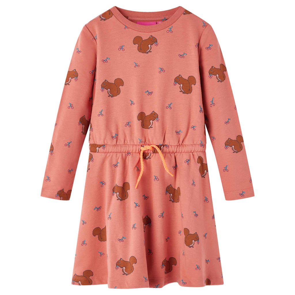 VidaXL Kinderkleid 128 Altrosa
